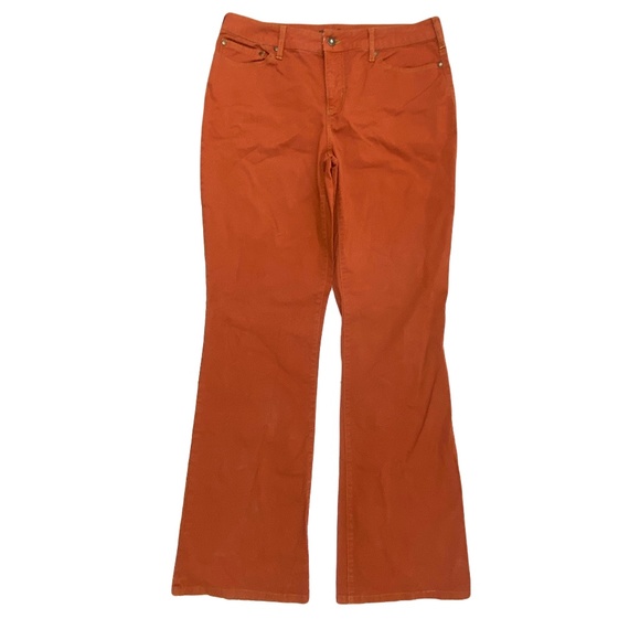 Three One Seven Denim - Three One Seven Bootcut Women's size 12 Medium Wash Orange Denim Jeans